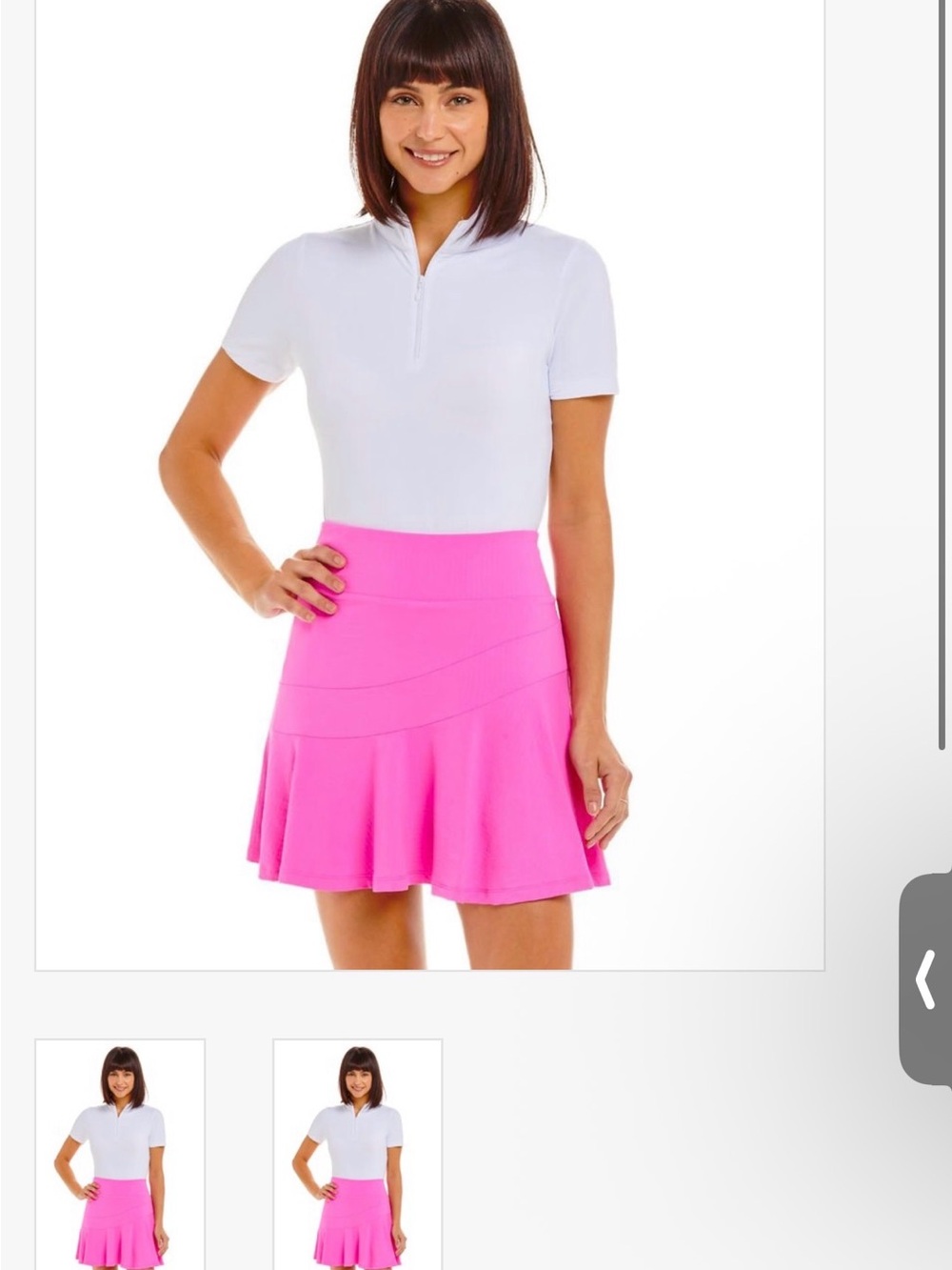 Women’s Pink Golf or Pickle Ball Skort - High-Waist Slimming Design